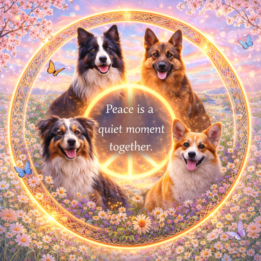 Shepherd and collie dog design